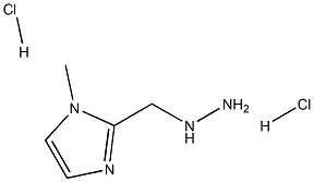 2-(Hydrazinylmethyl)-1-Methyl-1H-Imidazole Dihydrochloride 구조식 이미지