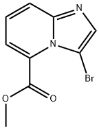 3-Bromo-imidazo[1,2-a]pyridine-5-carboxylic acid methyl ester 구조식 이미지