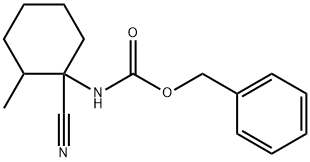 benzyl N-(1-cyano-2-methylcyclohexyl)carbamate 구조식 이미지