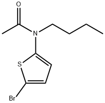 N-(5-bromothiophen-2-yl)-N-butylacetamide 구조식 이미지