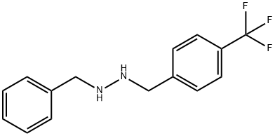1-benzyl-2-(4-(trifluoromethyl)benzyl)hydrazine Structure