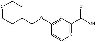 4-(Oxan-4-ylmethoxy)pyridine-2-carboxylic acid 구조식 이미지