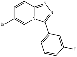 6-Bromo-3-(3-fluorophenyl)-[1,2,4]triazolo[4,3-a]pyridine Structure