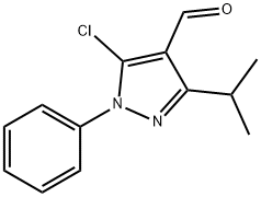 5-chloro-1-phenyl-3-(propan-2-yl)-1H-pyrazole-4-carbaldehyde Structure