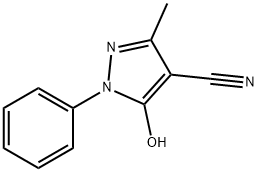 5-hydroxy-3-methyl-1-phenyl-1H-pyrazole-4-carbonitrile Structure