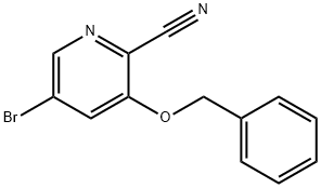 3-(BENZYLOXY)-5-BROMOPICOLINONITRILE Structure