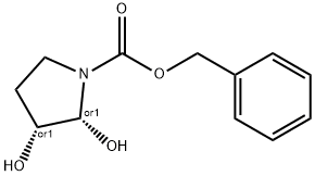 benzyl (CIS)-2,3-dihydroxypyrrolidine-1-carboxylate 구조식 이미지