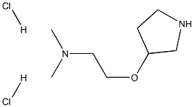 dimethyl[2-(pyrrolidin-3-yloxy)ethyl]amine dihydrochloride Structure