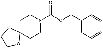 8-(BENZYLOXYCARBONYL)-1,4-DIOXA-8-AZASPIRO[4.5]DECANE 구조식 이미지