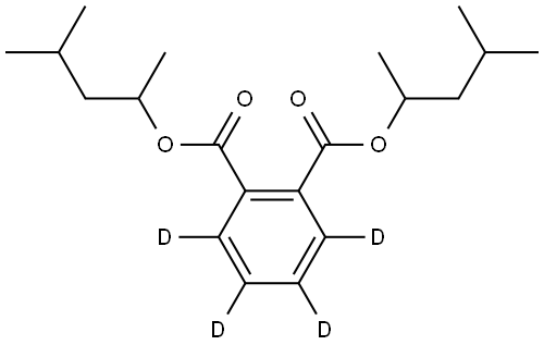 Bis(4-Methyl-2-pentyl) Phthalate-d4 Structure