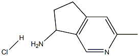 3-METHYL-6,7-DIHYDRO-5H-CYCLOPENTA[C]PYRIDIN-7-AMINE HCL 구조식 이미지