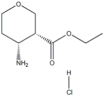 ETHYL CIS-4-AMINOTETRAHYDRO-2H-PYRAN-3-CARBOXYLATE HCL Structure