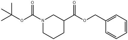 Benzyl 1-Boc-piperidine-3-carboxylate 구조식 이미지
