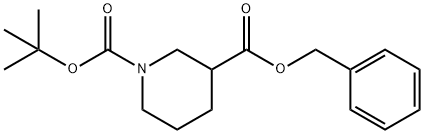 Benzyl 1-Boc-piperidine-3-carboxylate Structure