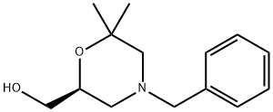 (S)-(4-BENZYL-6,6-DIMETHYLMORPHOLIN-2-YL)METHANOL Structure