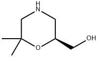 (S)-(6,6-DIMETHYLMORPHOLIN-2-YL)METHANOL Structure