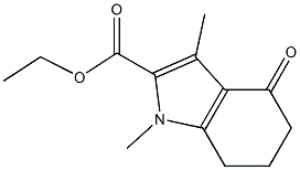 1H-Indole-2-carboxylicacid, 4,5,6,7-tetrahydro-1,3-dimethyl-4-oxo-, ethyl ester 구조식 이미지