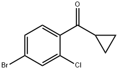 (4-BROMO-2-CHLOROPHENYL)(CYCLOPROPYL)METHANONE 구조식 이미지