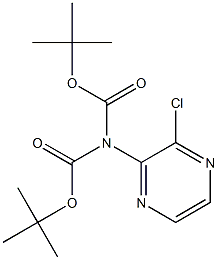 N-Boc-[tert-butyl (3-chloropyrazin-2-yl)carbamate] 구조식 이미지