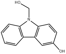 3-hydroxy-9H-Carbazole-9-methanol 구조식 이미지