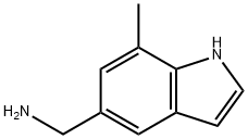 (7-methyl-1H-indol-5-yl)methanamine 구조식 이미지