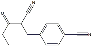 4-(2-CYANO-3-OXOPENTYL)BENZONITRILE Structure