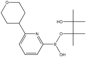 6-(Tetrahydropyran-4-yl)pyridine-2-boronic acid pinacol ester Structure