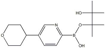 5-(Tetrahydropyran-4-yl)pyridine-2-boronic acid pinacol ester 구조식 이미지