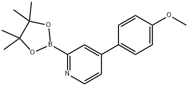 2-(4,4,5,5-tetramethyl-1,3,2-dioxaborolan-2-yl)-4-(p-tolyl)pyridine 구조식 이미지