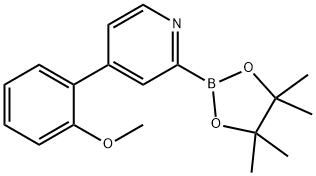 4-(2-methoxyphenyl)-2-(4,4,5,5-tetramethyl-1,3,2-dioxaborolan-2-yl)pyridine 구조식 이미지