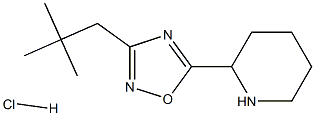 2-[3-(2,2-Dimethylpropyl)-1,2,4-oxadiazol-5-yl]piperidine hydrochloride 구조식 이미지