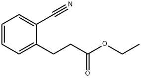 2-Cyanobenzenepropanoic Acid Ethyl Ester Structure