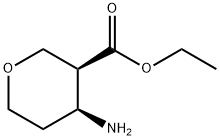 (3S,4S)-ethyl 4-aminotetrahydro-2H-pyran-3-carboxylate Structure