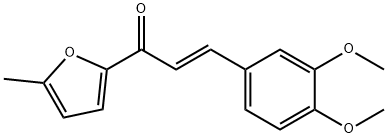 (2E)-3-(3,4-dimethoxyphenyl)-1-(5-methylfuran-2-yl)prop-2-en-1-one Structure