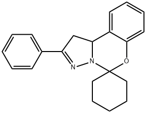 2'-phenyl-1',10b'-dihydrospiro[cyclohexane-1,5'-pyrazolo[1,5-c][1,3]benzoxazine] 구조식 이미지