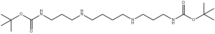 1,14-di-Boc-1,5,10,14-tetraazatetradecane 구조식 이미지