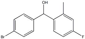 (4-bromophenyl)-(4-fluoro-2-methylphenyl)methanol Structure