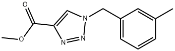 methyl 1-[(3-methylphenyl)methyl]-1H-1,2,3-triazole-4-carboxylate Structure