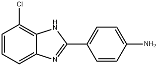 4-(4-chloro-1H-benzimidazol-2-yl)aniline Structure