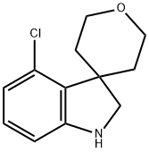 4-Chloro-1,2-dihydrospiro[indole-3,4-oxane] 구조식 이미지