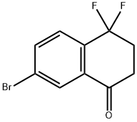 7-BROMO-4,4-DIFLUORO-3,4-DIHYDRONAPHTHALEN-1(2H)-ONE Structure