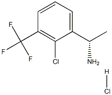 (1S)-1-[2-CHLORO-3-(TRIFLUOROMETHYL)PHENYL]ETHYLAMINE HYDROCHLORIDE Structure