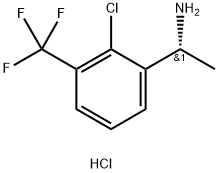 (1R)-1-[2-CHLORO-3-(TRIFLUOROMETHYL)PHENYL]ETHYLAMINE HYDROCHLORIDE Structure