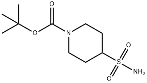 tert-butyl 4-sulfamoylpiperidine-1-carboxylate 구조식 이미지