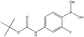 (4-((TERT-BUTOXYCARBONYL)AMINO)-2-FLUOROPHENYL)BORONIC ACID Structure