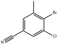 4-BROMO-3-CHLORO-5-METHYLBENZONITRILE 구조식 이미지