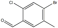 4-bromo-2-chloro-5-methylbenzaldehyde 구조식 이미지