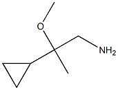 2-CYCLOPROPYL-2-METHOXY-PROPYLAMINE Structure