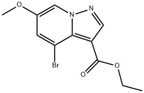 ETHYL 4-BROMO-6-METHOXYPYRAZOLO[1,5-A]PYRIDINE-3-CARBOXYLATE Structure