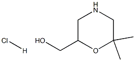 (6,6-DIMETHYLMORPHOLIN-2-YL)METHANOL HCL Structure
